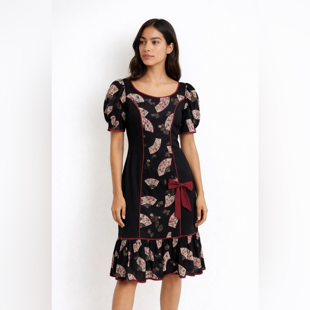 Vintage RM Hawaiian Floral Muumuu Dress | Made in Hawaii | Size L